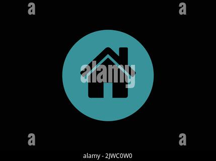 O lettre monogramme initiale O logo Design modèle vectoriel o lettre logo Design Home Immobilier Construction Illustration de Vecteur