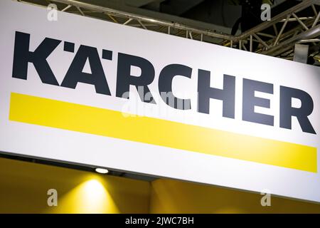 Berlin, Allemagne. 04th septembre 2022. Le logo Kärcher au salon IFA Electronics. Credit: Fabian Sommer/dpa/Alay Live News Banque D'Images