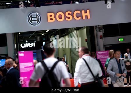 Berlin, Allemagne. 04th septembre 2022. Le logo Bosch au salon IFA Electronics. Credit: Fabian Sommer/dpa/Alay Live News Banque D'Images