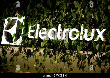 Berlin, Allemagne. 04th septembre 2022. Le logo Electrolux au salon IFA Electronics. Credit: Fabian Sommer/dpa/Alay Live News Banque D'Images