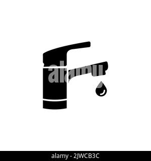 Illustration vectorielle de l'icône du robinet d'eau Illustration de Vecteur