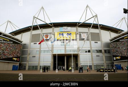 Kingston upon Hull, Royaume-Uni. 4th septembre 2022. Vue générale du stade pendant le match du championnat Sky Bet au MKM Stadium, Kingston upon Hull. Le crédit photo doit être lu: Simon Bellis/Sportimage crédit: Sportimage/Alay Live News Banque D'Images