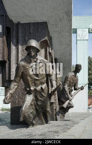 Varsovie, Pologne - 17 septembre 2014 : Mémorial des insurgés aux combattants polonais de l'insurrection de Varsovie à Varsovie sur 17 septembre 2014 Banque D'Images