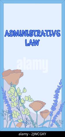Inspiration montrant le signe droit administratif règles règlements ordonnances créées par un gouvernement. Concept commercial corps de règles règlements ordonnances Banque D'Images
