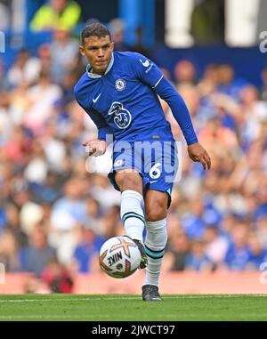 03 septembre 2022 - Chelsea v West Ham United - Premier League - Stamford Bridge Thiago Silva de Chelsea pendant le match au Stamford Bridge. Image : Mark pain / Alamy Live News Banque D'Images