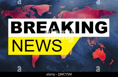 dernières nouvelles coronavirus pandémique 3d rendu Banque D'Images