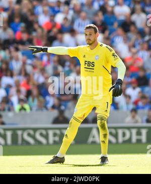 Danny Ward de Leicester lors du match Premier League entre Brighton et Hove Albion et Leicester City au stade American Express , Brighton , Royaume-Uni - 4th septembre 2022 Banque D'Images