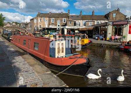 Bateaux à rames et excursions en bateau, Skipton, North Yorkshire, Royaume-Uni Banque D'Images