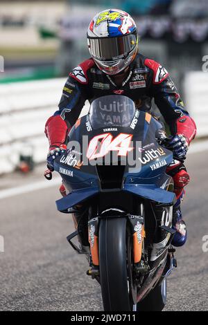 4 Andrea DOVIZIOSO (WithU Yamaha RNF MotoGPâ&#X84;′ Team) pendant Gran Premio di San Marino e della Riviera di Rimini qualifications moto GP, Championnat du monde MotoGP à Misano Adriatico, Italie, 03 septembre 2022 Banque D'Images