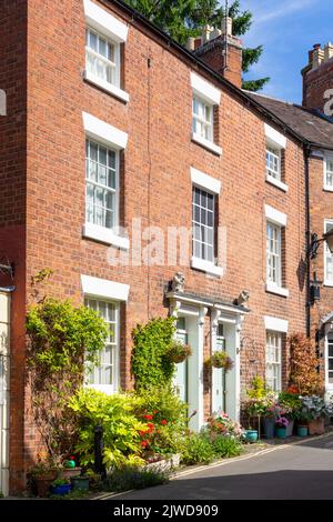 Maisons de ville géorgienne à Belmont Shrewsbury Shropshire Angleterre UkGB Europe Banque D'Images