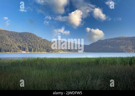 Lac Bolu Abant. Vue sur le lac par temps nuageux Banque D'Images