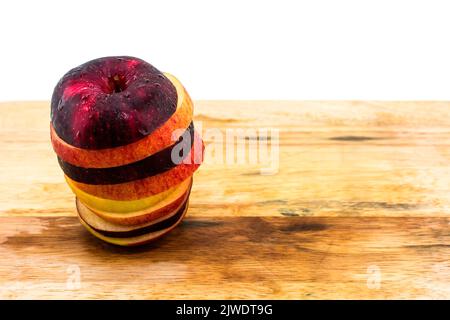 La pomme est une sorte de fruit à manger avec moins de sucre, approprié pour maintenir la santé. Banque D'Images