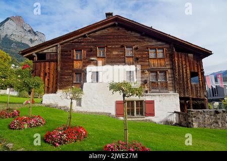 Bethléem Maison, très ancienne maison dans le canton de Schwyz, Suisse Banque D'Images