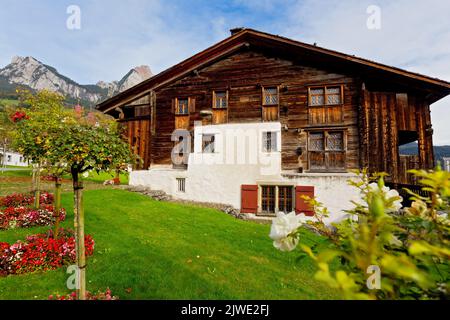 Bethléem Maison, très ancienne maison dans le canton de Schwyz, Suisse Banque D'Images