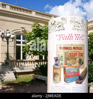 Salle des congrès, Springs Park, Vichy, Allier, aura Region, Centre de la France Banque D'Images