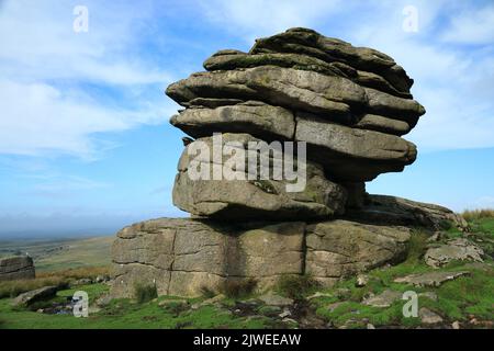 Little mis tor, Dartmoor, Devon, Angleterre, Royaume-Uni Banque D'Images