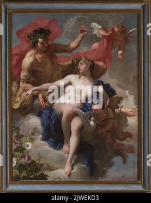 Bacchus et Ariadne. Pittoni, Giovanni Battista (1687-1767), peintre Banque D'Images