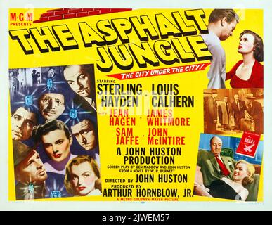 Marilyn Monroe - la jungle d'Asphalt (MGM, 1950). Affiche demi-feuille - style A Banque D'Images