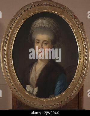 Portrait de Ludwika Zamoyska née Poniatowska (1728-1797), sœur du roi. Bacciarelli, Marcello (1731-1818), peintre Banque D'Images