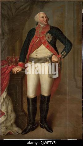 Portrait de Frederick William II, roi de Prusse (1744–1797), avec l'étoile de l'ordre des aigles prussiens. Inconnu, peintre Banque D'Images