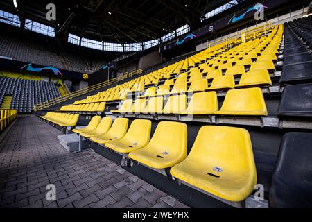 Dortmund, Allemagne. 05th septembre 2022. Signal Iduna Park est prêt pour le match de l'UEFA Champions League entre Dortmund et le FC Copenhagen à Dortmund. (Crédit photo : Gonzales photo/Alamy Live News Banque D'Images