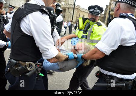 Londres, Royaume-Uni, 5 septembre 2022. La sélection de Liz Truss comme premier ministre pour suivre Boris Johnson annoncé à la reine Elizabeth II Credit: JOHNNY ARMSTEAD/Alamy Live News Banque D'Images