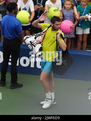 New York, GBR. 04th septembre 2022. New York Flushing Meadows US Open Day 7 04/09/2022 Cameron Norrie (GBR) perd le quatrième tour de match Credit: Roger Parker/Alay Live News Banque D'Images