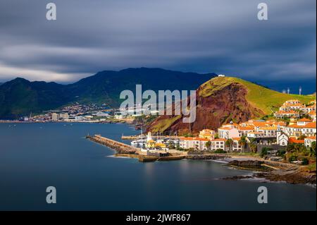 Marina da Quinta Grande située près du village de Canical à Madère, Portugal Banque D'Images