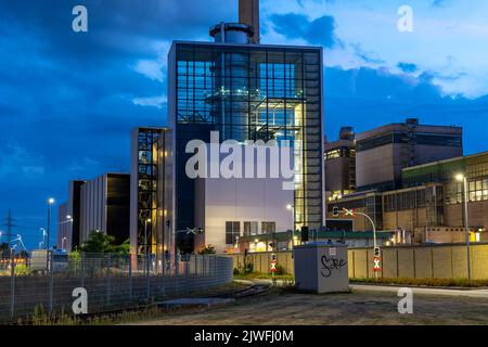 La centrale à gaz naturel de Lausward, la centrale à turbine à gaz et à vapeur la plus efficace au monde, produit de l'électricité et du chauffage urbain, onu Banque D'Images