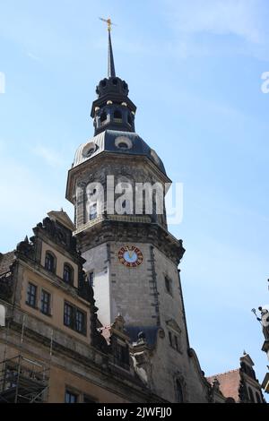 Dresde est la 12th ville la plus peuplée d'Allemagne, la quatrième plus grande par région (après Berlin, Hambourg et Cologne), et la troisième ville la plus peuplée ... Banque D'Images