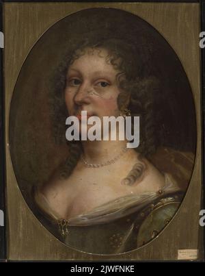 Portrait d'une femme avec un collier de perles. Inconnu, peintre Banque D'Images