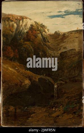 Cascade. Willroider, Ludwig (1845-1910), peintre Banque D'Images