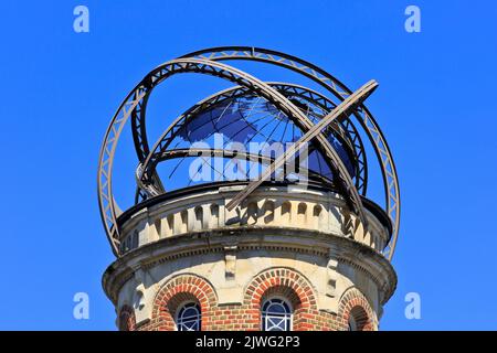 Façade de l'ancienne résidence (actuellement musée) de l'auteur français Jules Verne (1828-1905) à Amiens (somme), France Banque D'Images