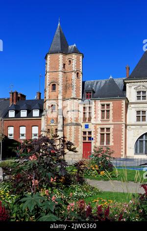 Façade du bâtiment des Logis du Roy (1520-1525) à Amiens (somme), en France, où le roi Louis XIII a séjourné pendant le siège d'Arras en 1640 Banque D'Images