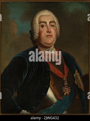 Portrait d'Auguste III Silvestre, Louis de (1675-1760 ; mł.), peintre Banque D'Images