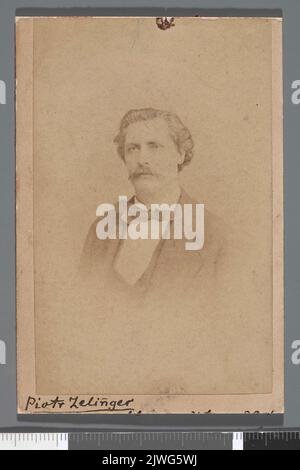 Portrait de Piotr Selinger (Zelinger) (1824-1905), chanteur, acteur, réalisateur (buste). Inconnu, photographe Banque D'Images