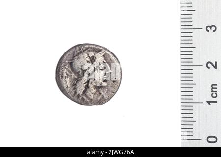 denarius. Papirius Carbo, M. (fl. 122 a.C.), responsable monétaire, Republika Rzymska, émetteur Banque D'Images