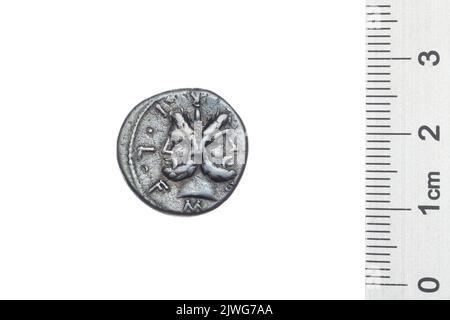 denarius. Furius Philus, M. (fl. 119 a.C.), responsable monétaire, Republika Rzymska, émetteur Banque D'Images