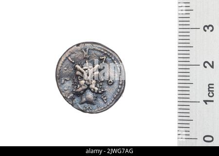 denarius. Furius Philus, M. (fl. 119 a.C.), responsable monétaire, Republika Rzymska, émetteur Banque D'Images