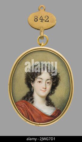 Elisabeth Dorothea von Sachsen Gotha-Altenburg (1640-1709) dans une couronne de Laurier, une seconde épouse de Ludwig VI von Hessen-Darmstadt. Inconnu, peintre Banque D'Images