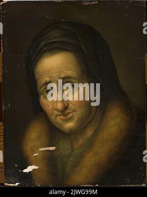 Portrait d'une vieille femme. Denner, Balthasar (1685-1749), peintre Banque D'Images