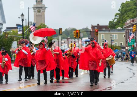 Défilé de la fête du travail à Marlborough, Massachusetts Banque D'Images