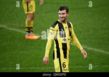 MELBOURNE, AUSTRALIE - 29 AVRIL : Tim Payne de Wellington Phoenix lors du match De football A-League entre Melbourne Victory et Wellington Phoenix à l'AAMI Park on 29 avril 2022 à Melbourne, en Australie. Crédit : Dave Hewitt Banque D'Images