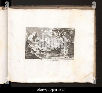 Historia von Phoebus und Daphne. Küsel, Melchior I (1626-1683), graphiste, Baur, Johann Wilhelm (1607-1642), artiste graphique Banque D'Images