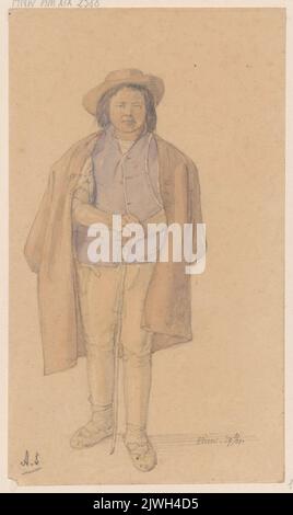 Alpiniste slovaque. Schadow, Albert Dietrich (1797-1869), dessinateur, dessinateur Banque D'Images