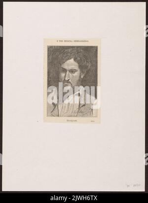 Reproduction du dessin: Henryk Siemiradzki (1843-1902), Etude [portrait d'un homme] ; de: "Tygodnik Ilustrowany' 1890, no 14 (5 avril), p. 220. Unknown, photographe, Tygodnik Ilustrowany (Warszawa ; czasopismo ; 1859-1939), éditeur Banque D'Images