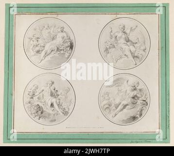 Le four Seasons. Plersch, Jan Bogumił (1732-1817), dessinateur, dessinateur Banque D'Images