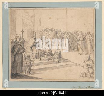 Koronacja Henryka Walezego. Plersch, Jan Bogumił (1732-1817), dessinateur, dessinateur Banque D'Images
