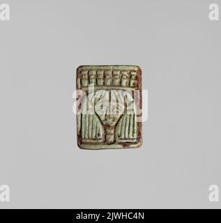 Amulet - plakietka z głową bogini Hathor. Inconnu, auteur Banque D'Images