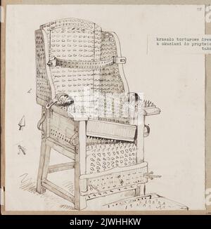 Étude d'un président de torture. Czachórski, Władysław (1850-1911), dessinateur, dessinateur Banque D'Images